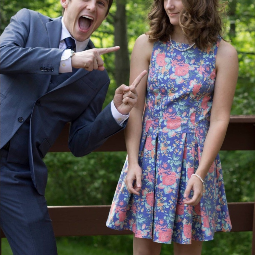 Modcloth Floral Skater Dress